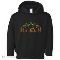 Camping Site Tent Trees Mountain Minimalistic Camp Toddler Hoodie thumb 0
