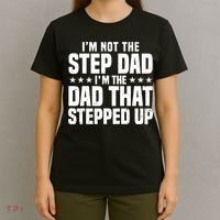 Cool Step Up Dad For Father World's Best Stepdad Ever T-Shirt thumb 4