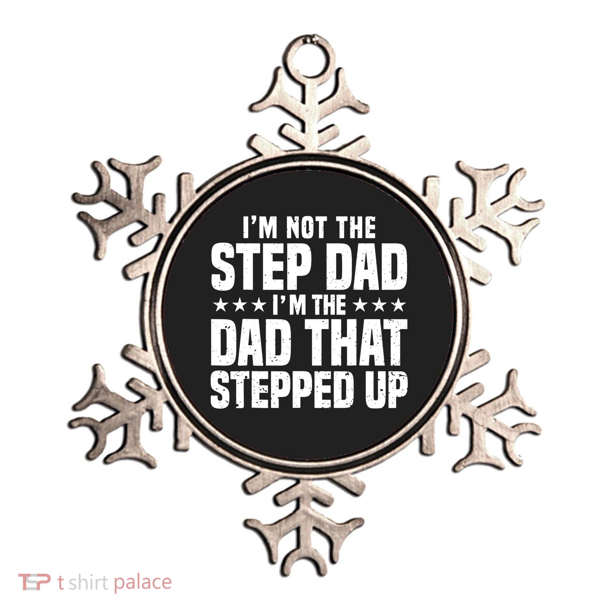 Cool Step Up Dad For Father World's Best Stepdad Ever Ornament