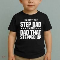 Cool Step Up Dad For Father World's Best Stepdad Ever Toddler T-Shirt thumb 2
