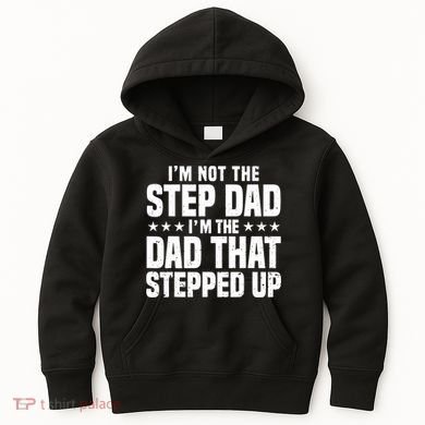 Cool Step Up Dad For Father World's Best Stepdad Ever Kids Hoodie