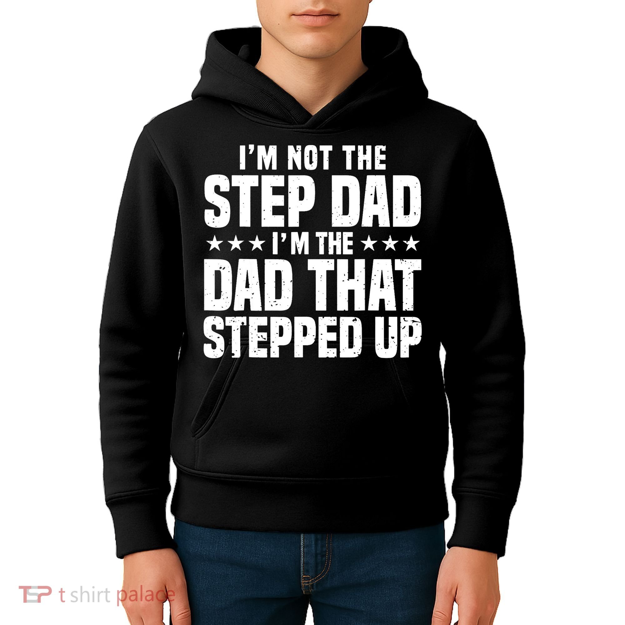 Cool Step Up Dad For Father World's Best Stepdad Ever Kids Hoodie