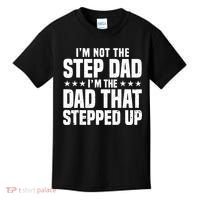 Cool Step Up Dad For Father World's Best Stepdad Ever Kids T-Shirt thumb 0