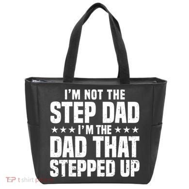 Cool Step Up Dad For Father World's Best Stepdad Ever Tote Bag