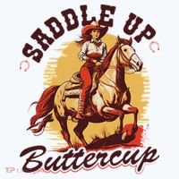 Country Saddle Up Buttercup Bronc Horse Riding Cowgirl Visor thumb 3