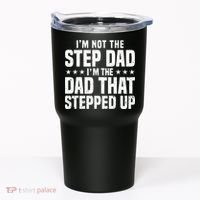 Cool Step Up Dad Father Worlds Best Stepdad Ever Tumbler thumb 0