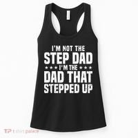 Cool Step Up Dad Father Worlds Best Stepdad Ever Women's Tank Top thumb 0