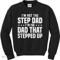 Cool Step Up Dad Father Worlds Best Stepdad Ever Kids Sweatshirt thumb 0