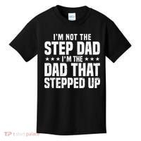 Cool Step Up Dad Father Worlds Best Stepdad Ever Kids T-Shirt thumb 0