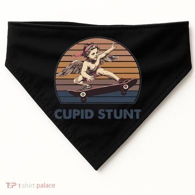 Cupid Stunt Unhinged Cringe Funny Inappropriate Embarrassing Gift USA-Made Doggie Bandana