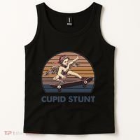 Cupid Stunt Unhinged Cringe Funny Inappropriate Embarrassing Gift Tank Top thumb 2