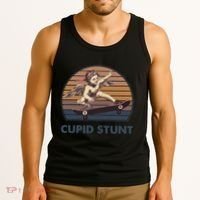 Cupid Stunt Unhinged Cringe Funny Inappropriate Embarrassing Gift Tank Top thumb 3