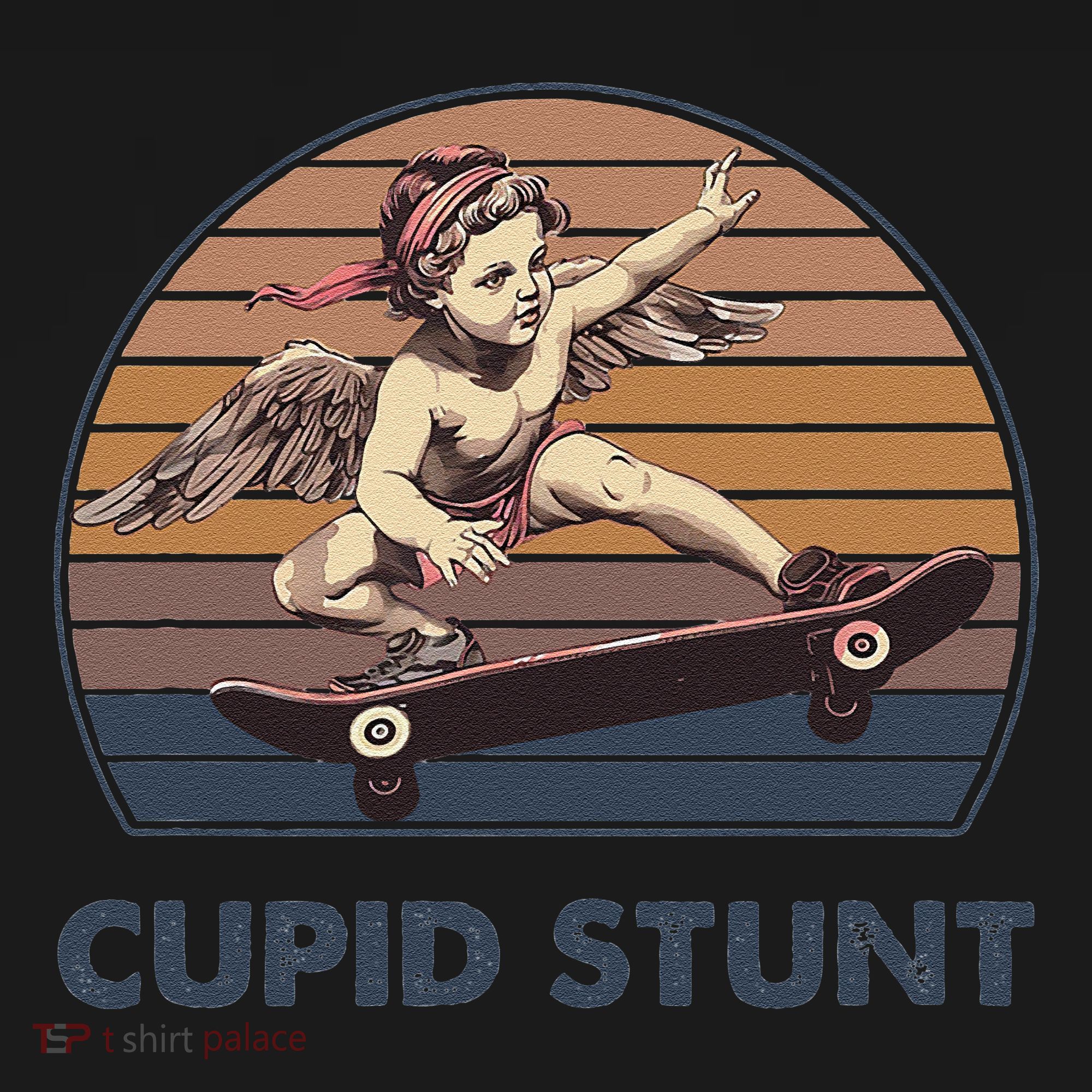 Cupid Stunt Unhinged Cringe Funny Inappropriate Embarrassing Gift Tank Top