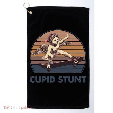 Cupid Stunt Unhinged Cringe Funny Inappropriate Embarrassing Gift Golf Towel