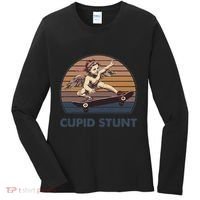 Cupid Stunt Unhinged Cringe Funny Inappropriate Embarrassing Gift Women's Long Sleeve Shirt thumb 0