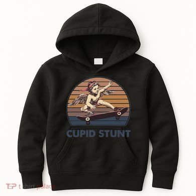 Cupid Stunt Unhinged Cringe Funny Inappropriate Embarrassing Gift Kids Hoodie