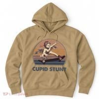 Cupid Stunt Unhinged Cringe Funny Inappropriate Embarrassing Gift Hoodie thumb 0