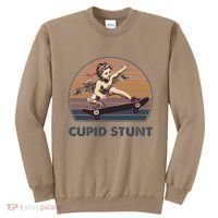 Cupid Stunt Unhinged Cringe Funny Inappropriate Embarrassing Gift Sweatshirt thumb 0