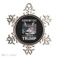 Cat Sunglasses Usa Flag Even My Cat Loves Trump Ornament thumb 0