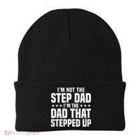 Cool Step Up Dad For Father Worlds Best Stepdad Ever Beanie thumb 0