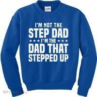 Cool Step Up Dad For Father Worlds Best Stepdad Ever Kids Sweatshirt thumb 0