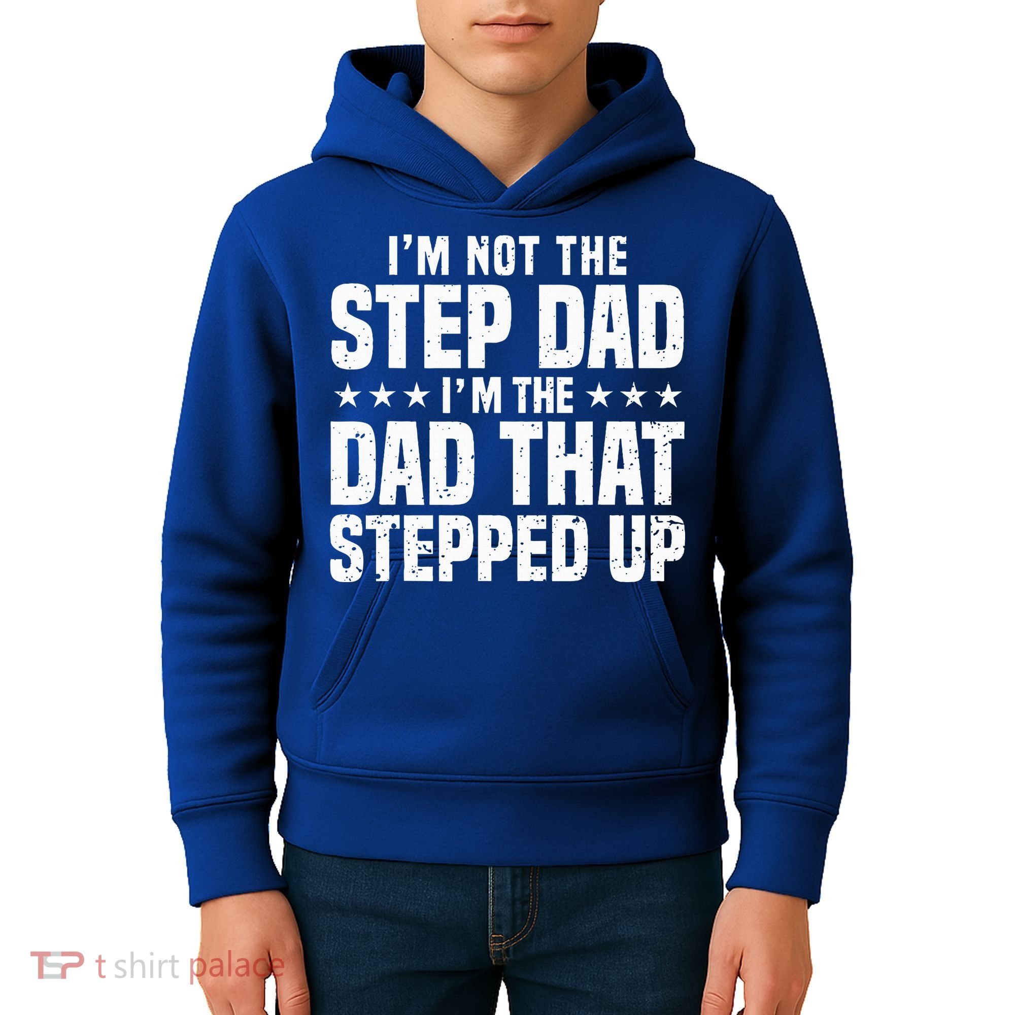 Cool Step Up Dad For Father Worlds Best Stepdad Ever Kids Hoodie