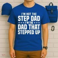 Cool Step Up Dad For Father Worlds Best Stepdad Ever T-Shirt thumb 6