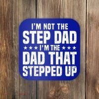 Cool Step Up Dad For Father Worlds Best Stepdad Ever Coaster thumb 0