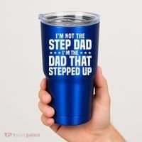 Cool Step Up Dad For Father Worlds Best Stepdad Ever Tumbler thumb 2
