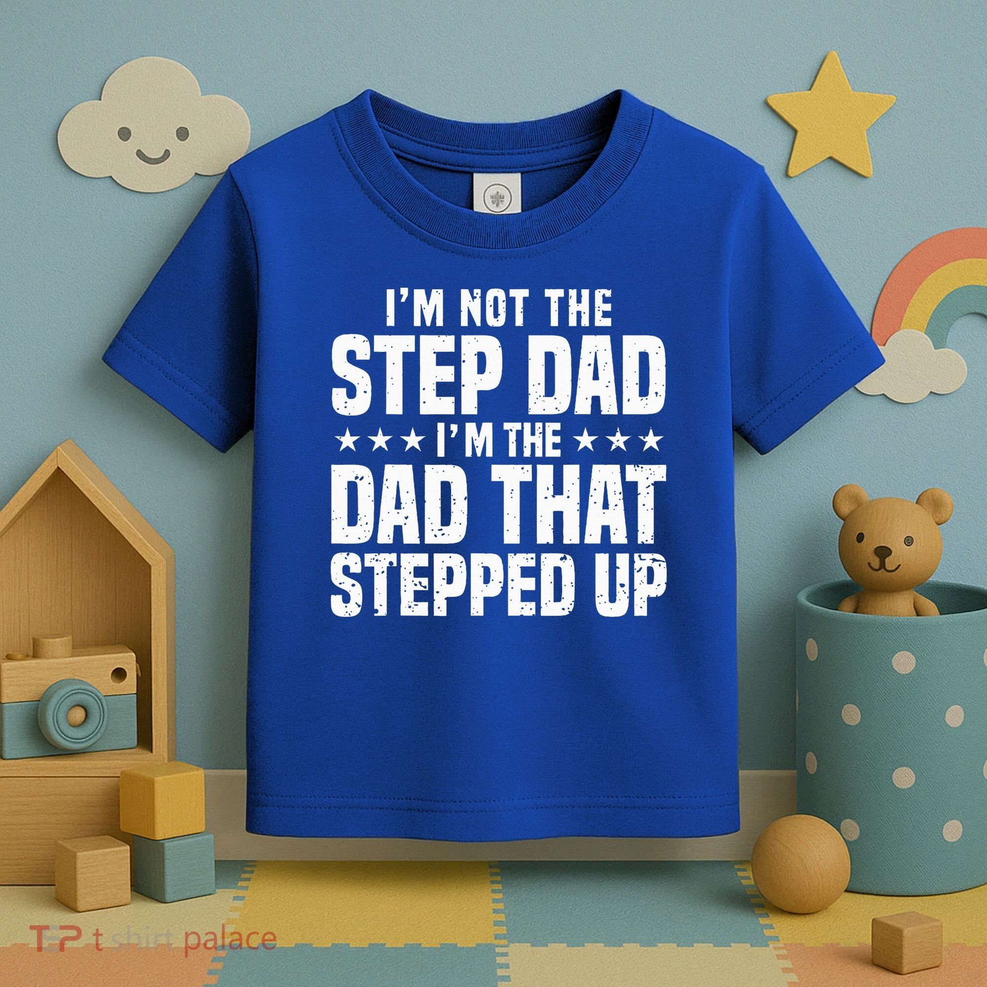 Cool Step Up Dad For Father Worlds Best Stepdad Ever Toddler T-Shirt