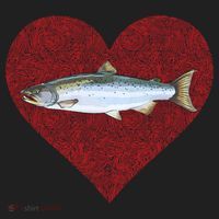 Coho Salmon Valentines Day Fish Love Fingerprint Meaningful Gift Hat thumb 2