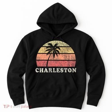 Charleston Sc Vintage 70s Retro Throwback Design Hoodie