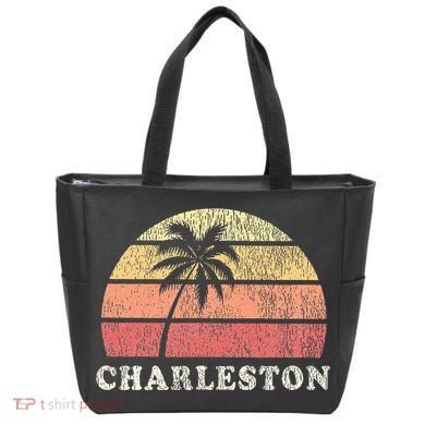 Charleston Sc Vintage 70s Retro Throwback Design Tote Bag