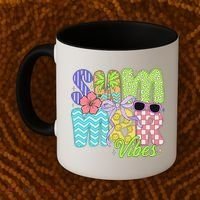 Coquette Summer Vibes Preppy Summer Retro Beach Trendy Coffee Mug thumb 2