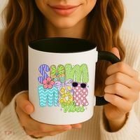 Coquette Summer Vibes Preppy Summer Retro Beach Trendy Coffee Mug thumb 3