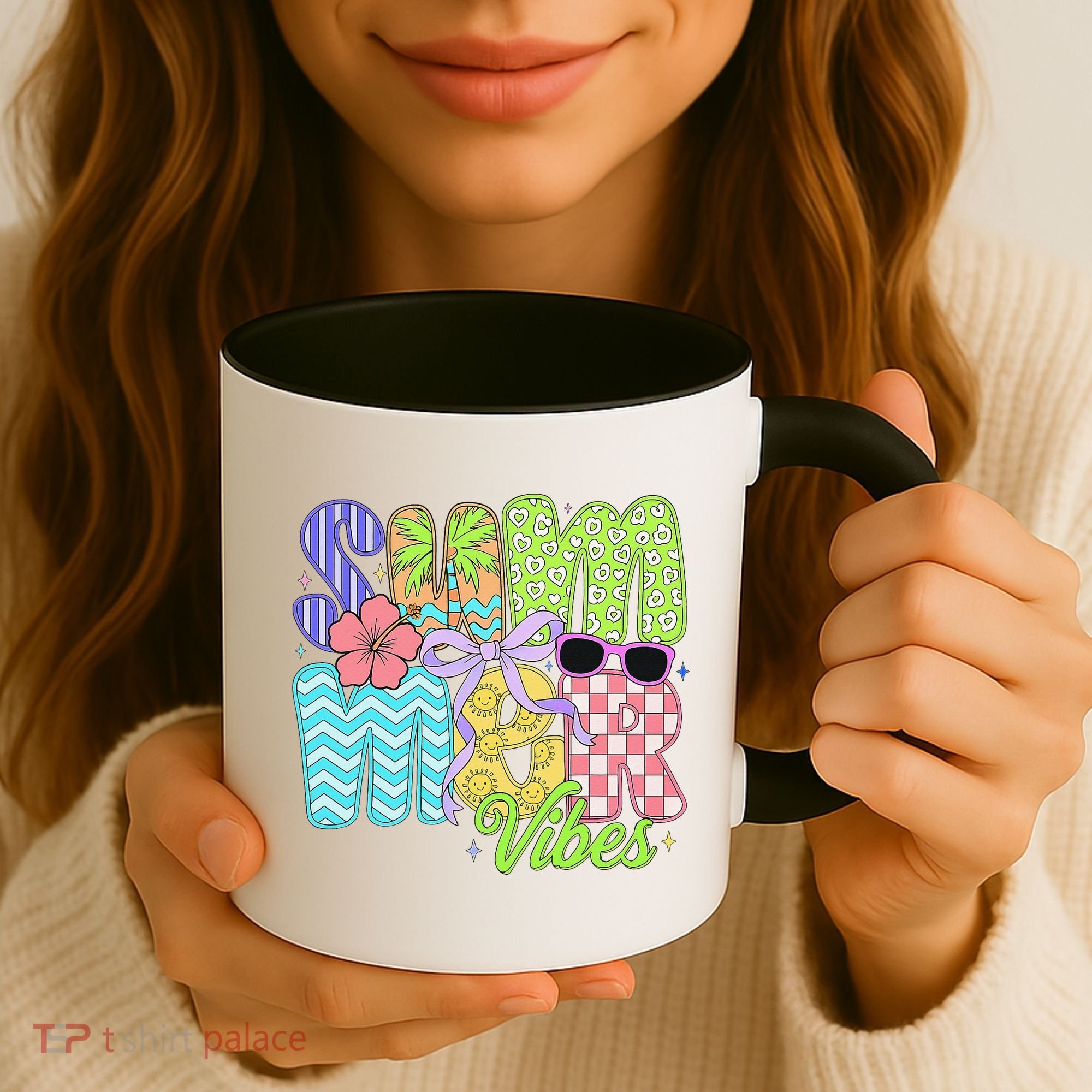 Coquette Summer Vibes Preppy Summer Retro Beach Trendy Coffee Mug