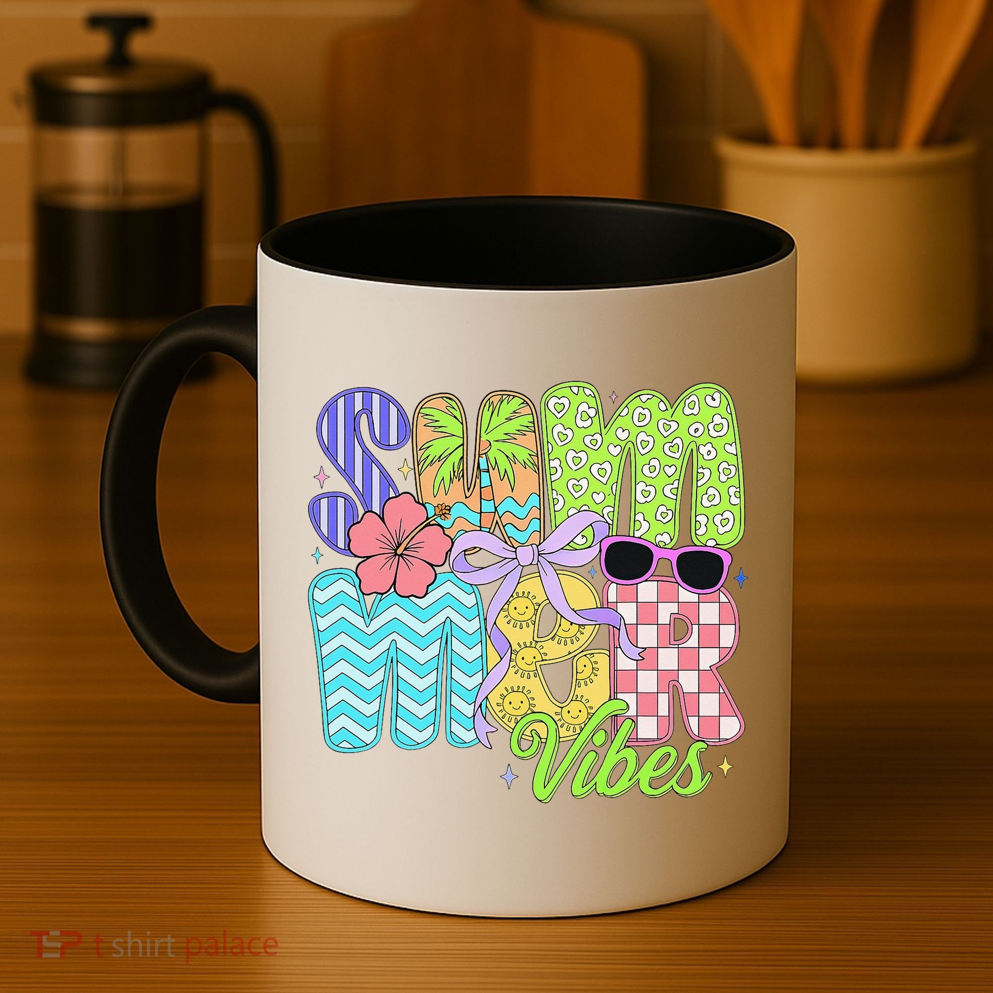Coquette Summer Vibes Preppy Summer Retro Beach Trendy Coffee Mug