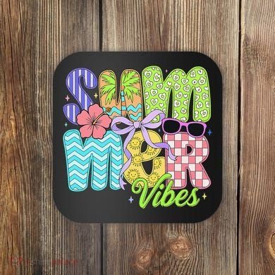 Coquette Summer Vibes Preppy Summer Retro Beach Trendy Coaster