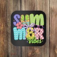 Coquette Summer Vibes Preppy Summer Retro Beach Trendy Coaster thumb 0