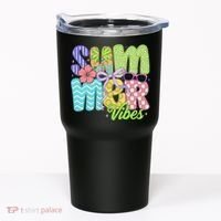 Coquette Summer Vibes Preppy Summer Retro Beach Trendy Tumbler thumb 0