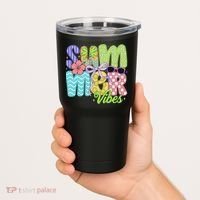 Coquette Summer Vibes Preppy Summer Retro Beach Trendy Tumbler thumb 2