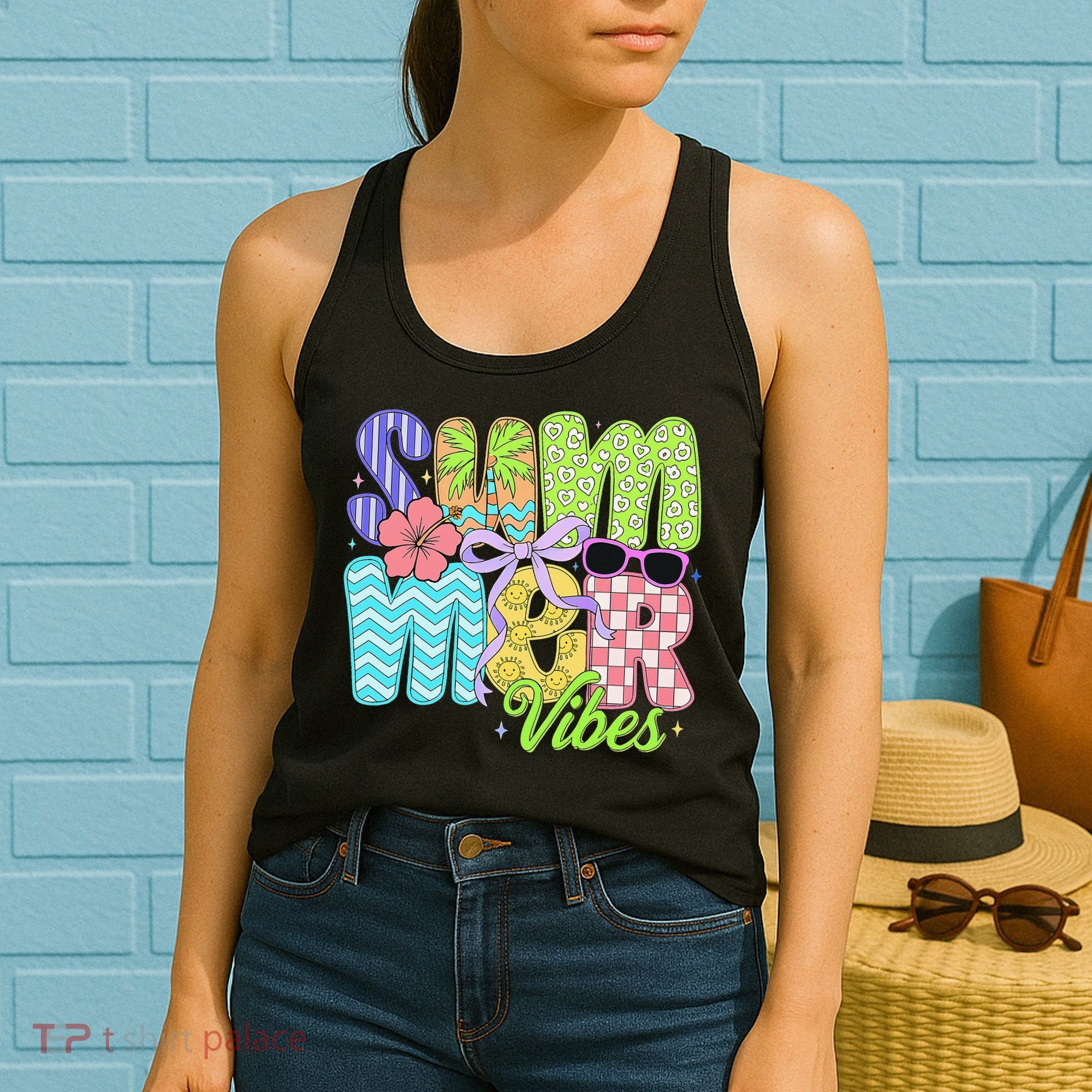 Coquette Summer Vibes Preppy Summer Retro Beach Trendy Women's Tank Top