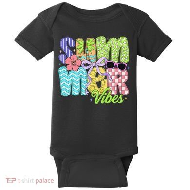 Coquette Summer Vibes Preppy Summer Retro Beach Trendy Baby Bodysuit