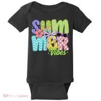 Coquette Summer Vibes Preppy Summer Retro Beach Trendy Baby Bodysuit thumb 0