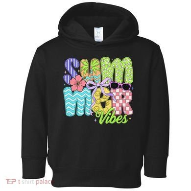 Coquette Summer Vibes Preppy Summer Retro Beach Trendy Toddler Hoodie