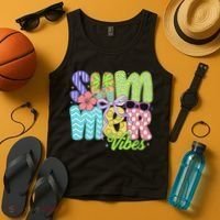 Coquette Summer Vibes Preppy Summer Retro Beach Trendy Tank Top thumb 4