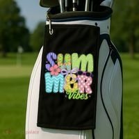 Coquette Summer Vibes Preppy Summer Retro Beach Trendy Golf Towel thumb 2