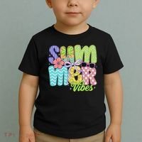 Coquette Summer Vibes Preppy Summer Retro Beach Trendy Toddler T-Shirt thumb 2