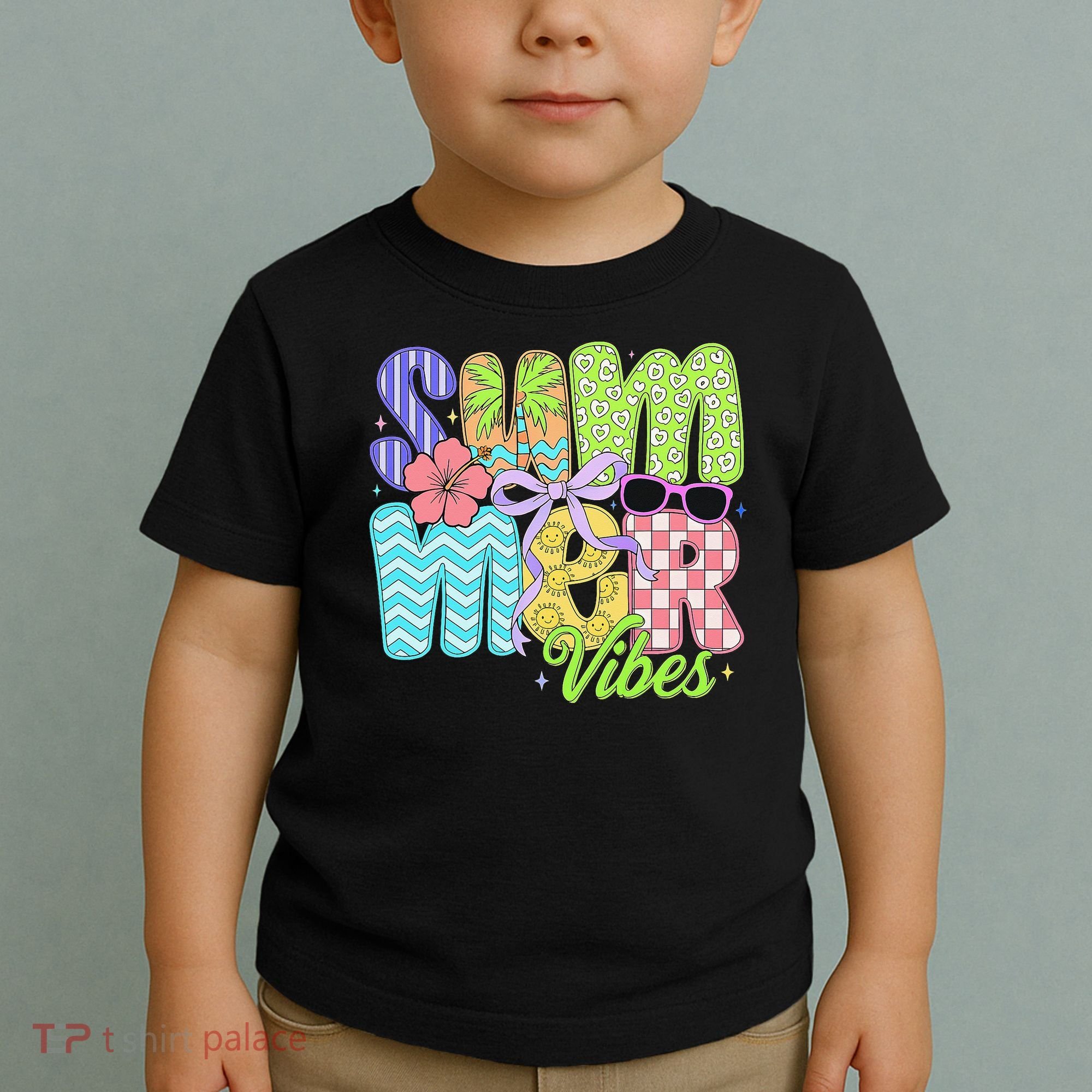 Coquette Summer Vibes Preppy Summer Retro Beach Trendy Toddler T-Shirt