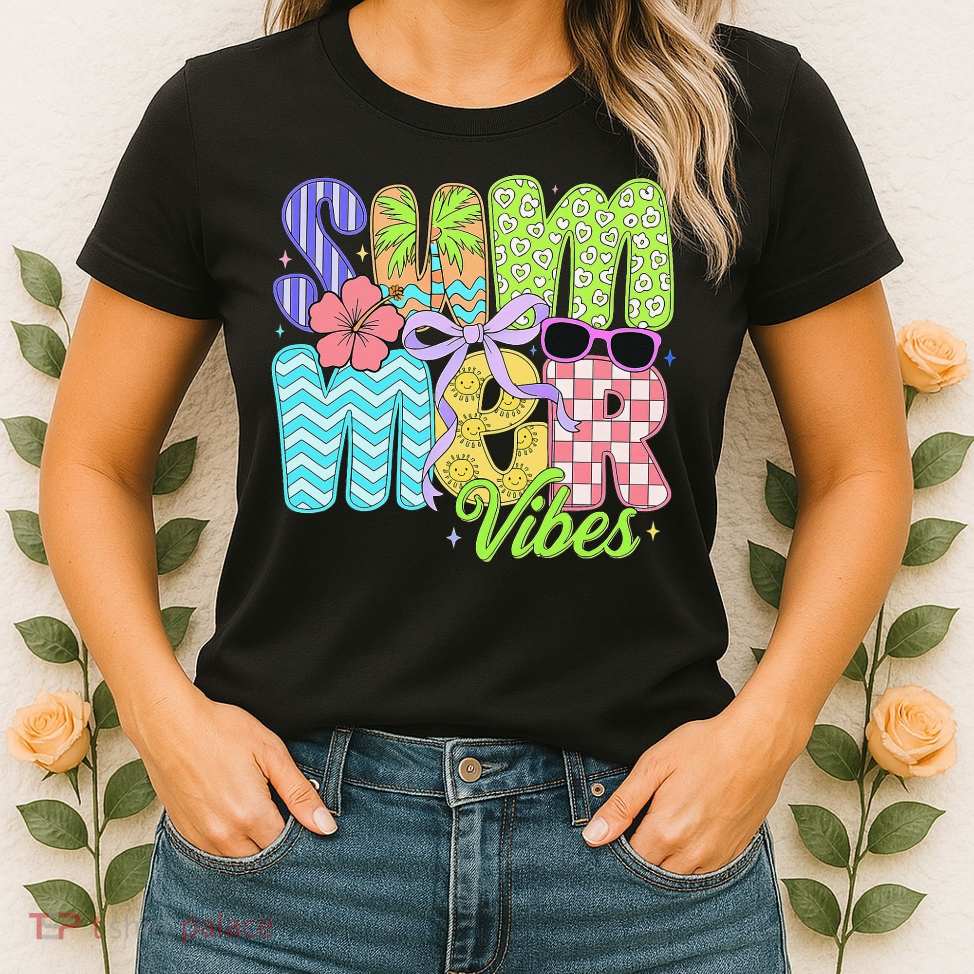Coquette Summer Vibes Preppy Summer Retro Beach Trendy Women's T-Shirt
